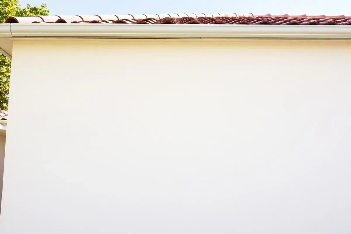 Clean, uniform stucco house exterior after a low-pressure soft wash